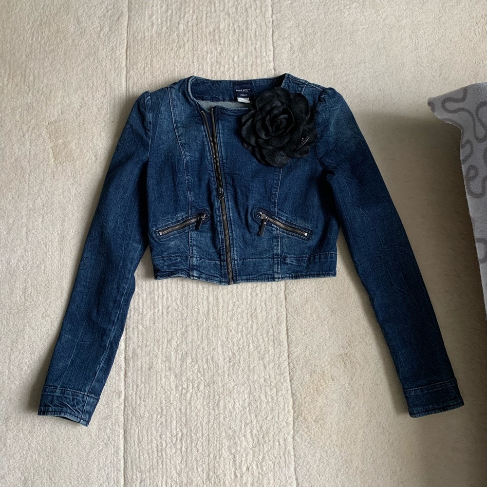 Miss Sixty Cropped Jean Jacket Size S